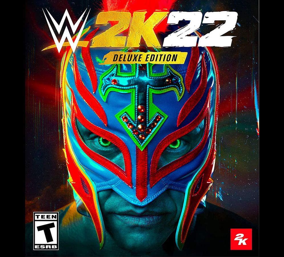 WWE 2K22 Deluxe Edition cover art.