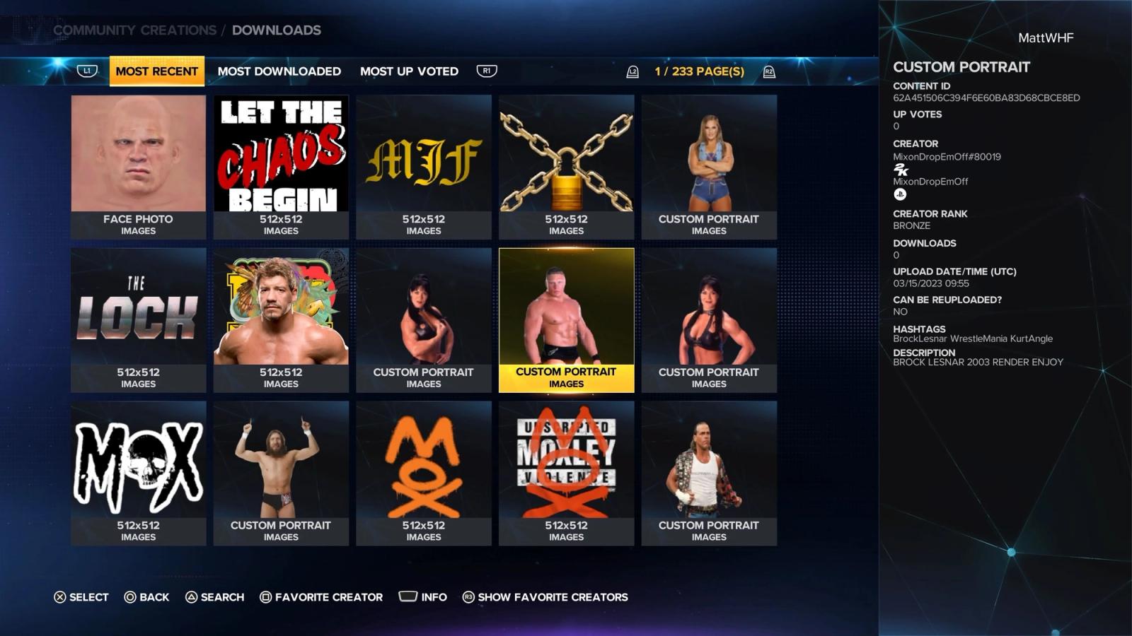WWE 2K23 Custom logos