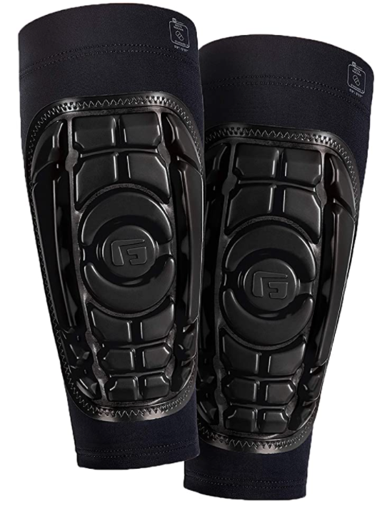 Best shin pads G-Form product image of a pair of black shin pads