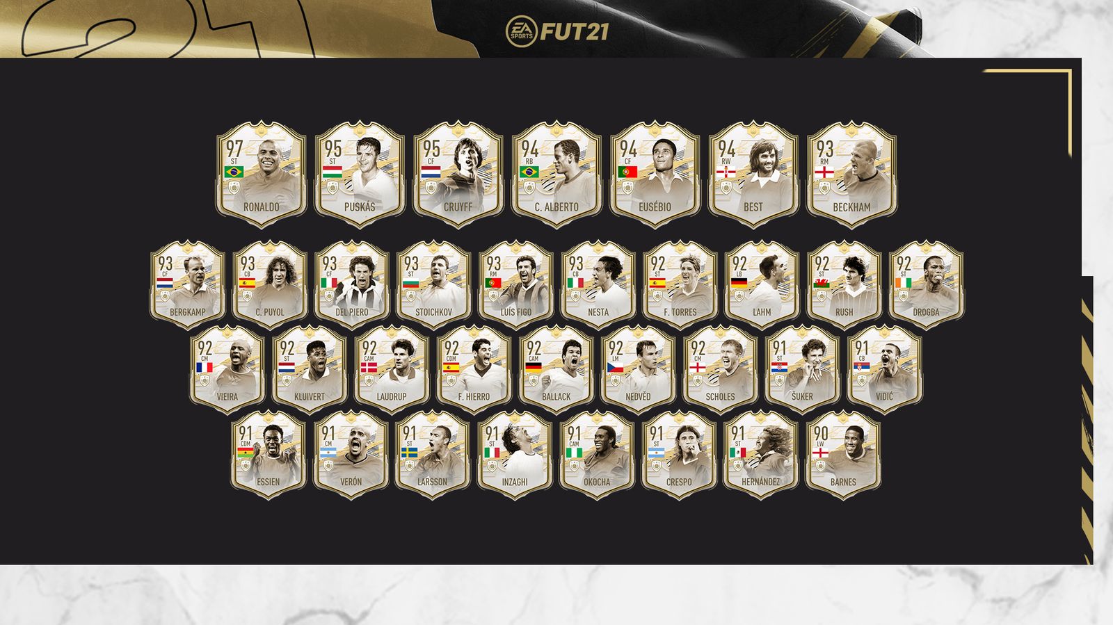 FIFA 21 Icon Moments ultimate team