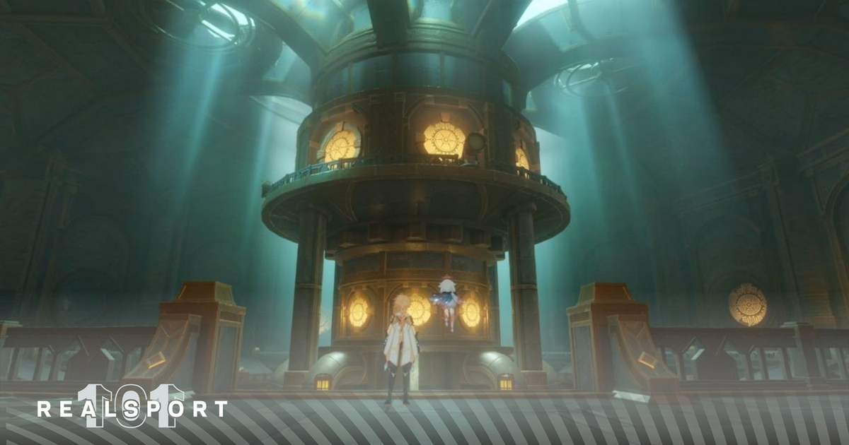 A screenshot of the Fortress of Meropide in Genshin Impact.