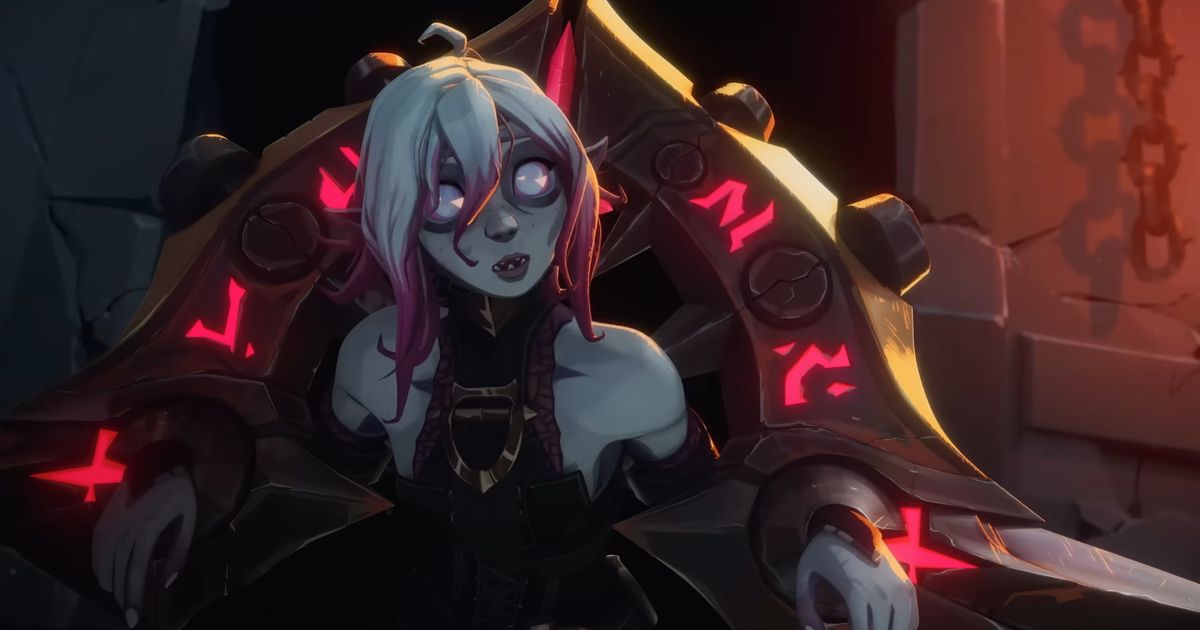 A screenshot of Briar from her LoL trailer.