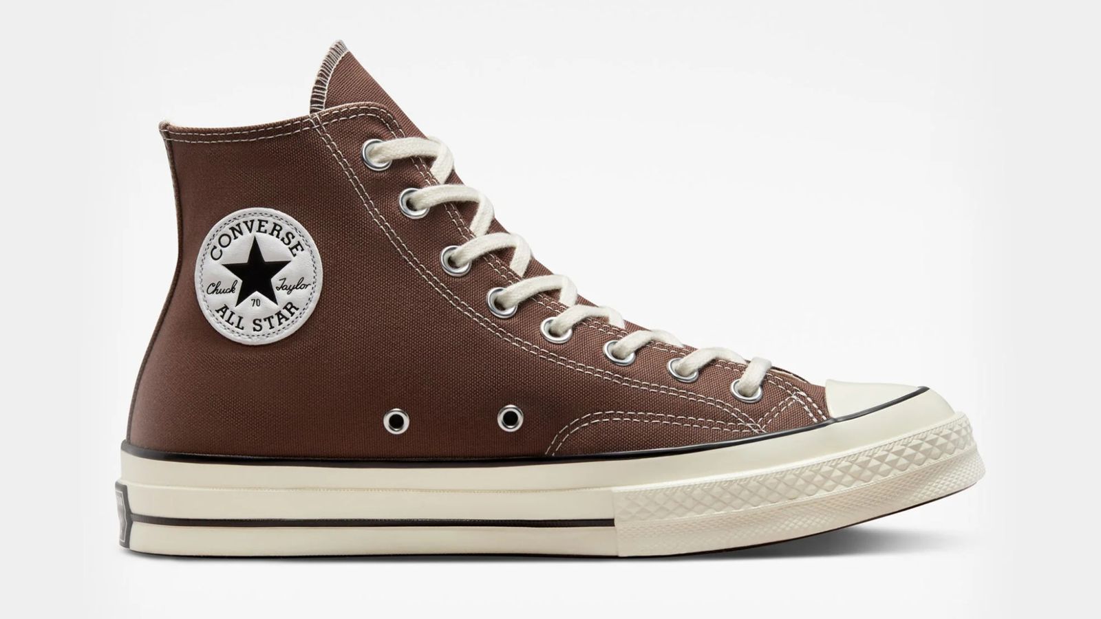 Converse Chuck Taylor All Star 70 "Squirrel Friend" product image of a brown high-top featuring the white Converse All Star patch and light cream sole.