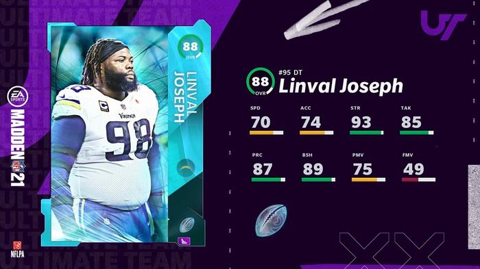 Madden 21 Ultimate Team Linval Joseph Ultimate Kickoff Heroes 1