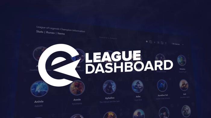 League of Legends dashboard