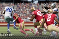 San Francisco 49ers defense makes a stop against Dallas in Madden 24