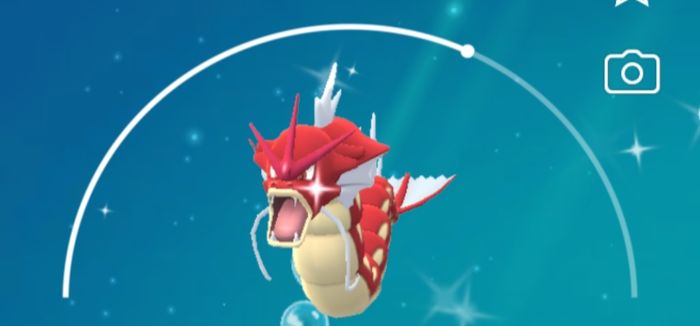 A look at the shiny Gyarados in Pokémon Go
