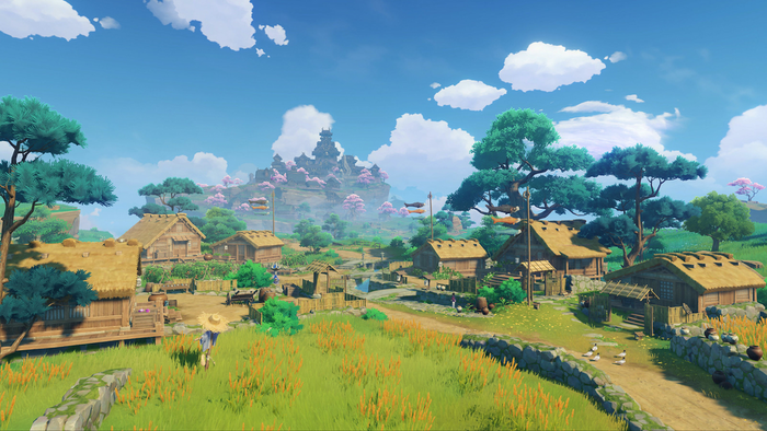 A photo of an unknown village located in Inazuma from Genshin Impact