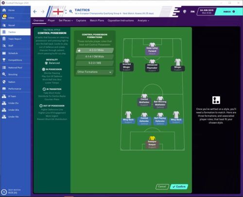 football manager 2020 formations