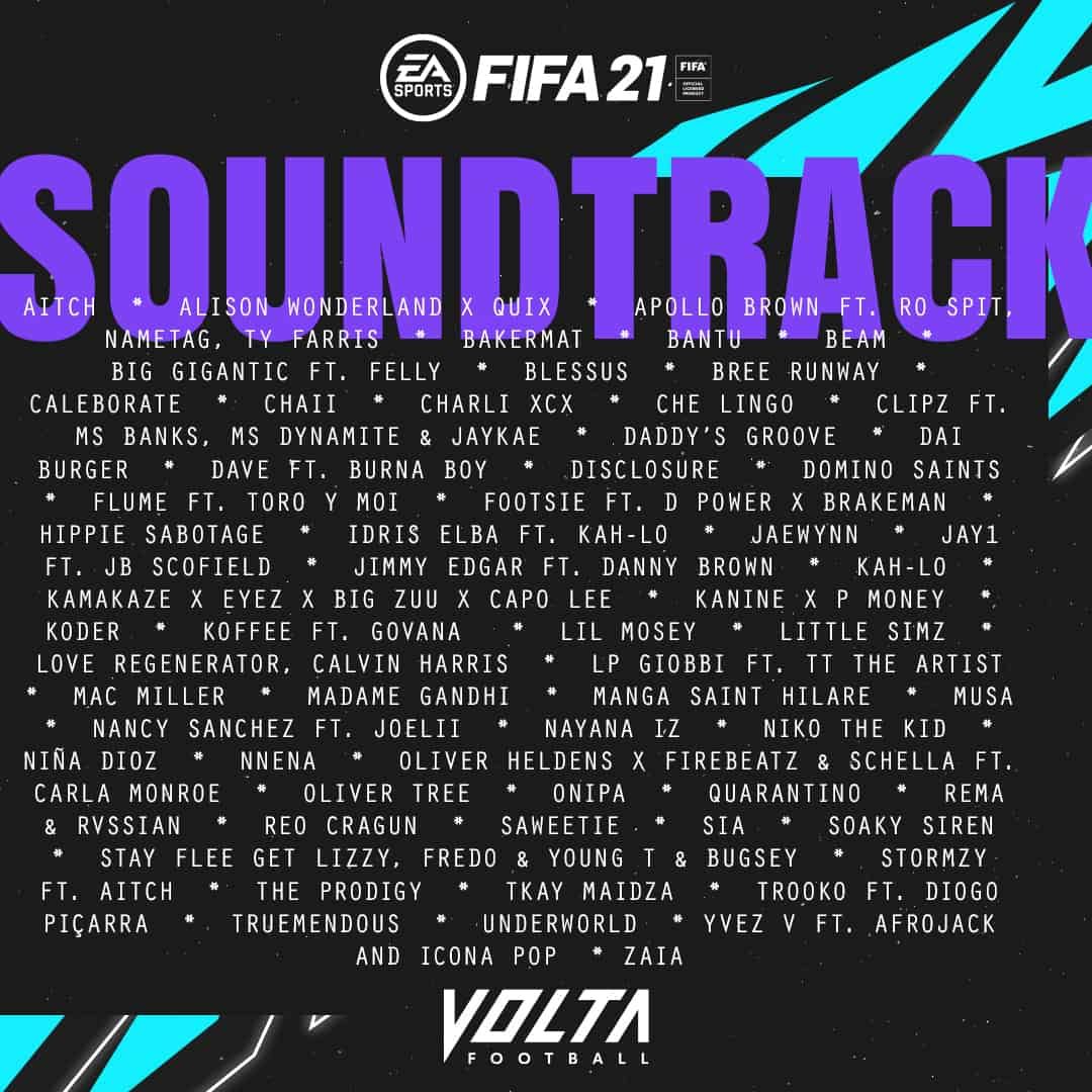 Saweetie, Fireboy DML, Koffee, Rema & Burna Boy enlisted for FIFA 21 VOLTA Soundtrack 2 MUGIBSON
