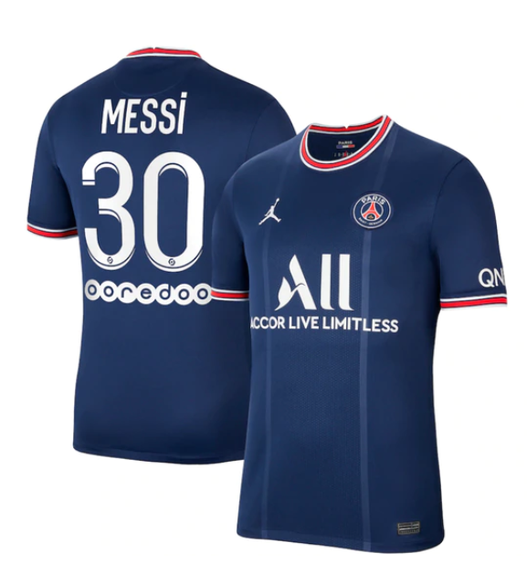 Lionel Messi's PSG home kit replica shirt