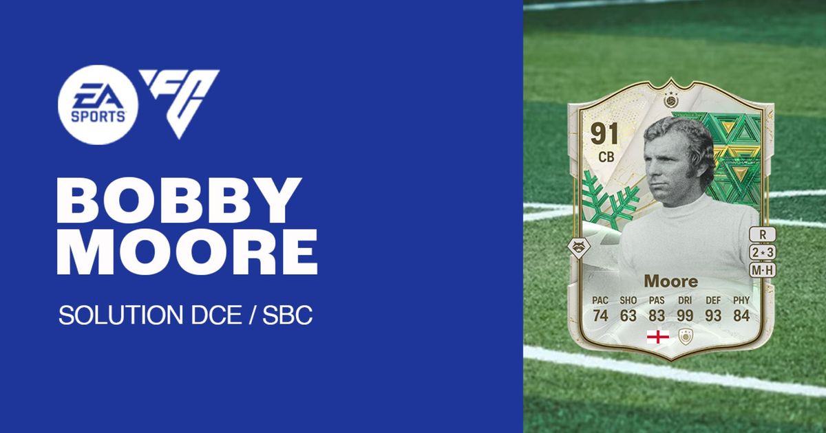 How to complete Icon Bobby Moore SBC in FC 24