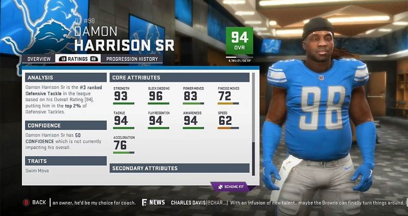 Madden 19 ratings: Detroit Lions' Kerryon Johnson not among top 5