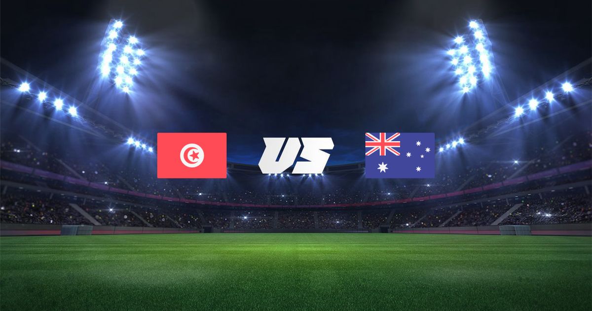 tunisia vs australia flags