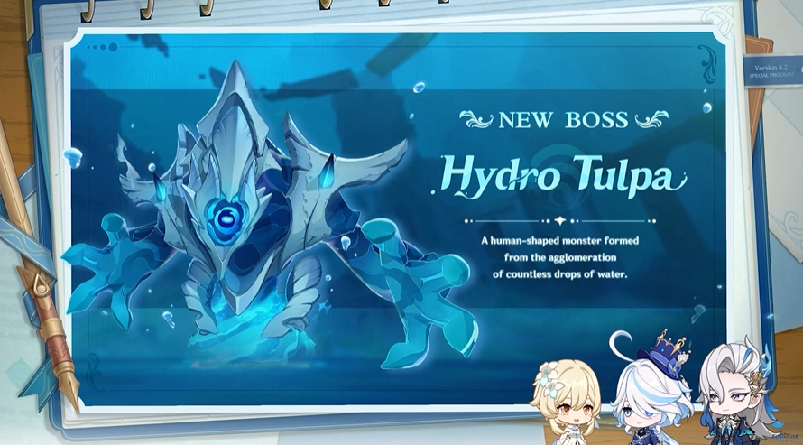 Genshin Impact 4.2 new World Boss: Hydro Tulpa.