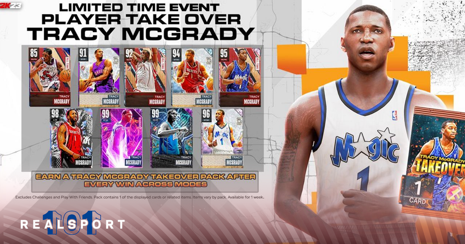 NBA 2K23 Tracy McGrady Takeover Event: How to earn a free Dark Matter card