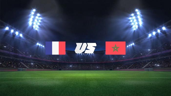france vs morocco flags