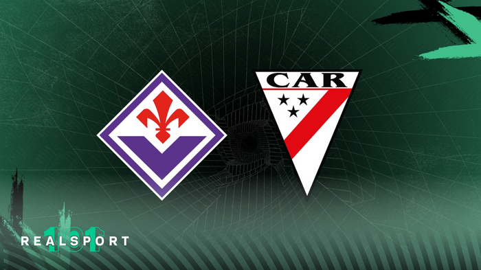 Fiorentina and Always Ready badges with green background