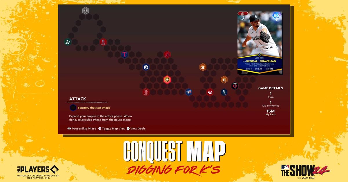 MLB The Show 24 Digging For K's Conquest Map
