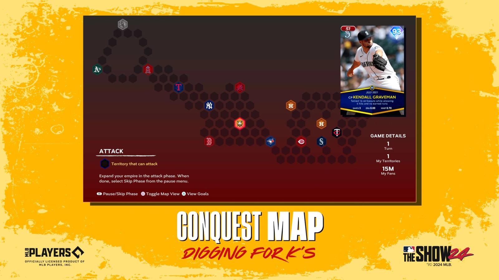 MLB The Show 24 Digging For K's Conquest Map