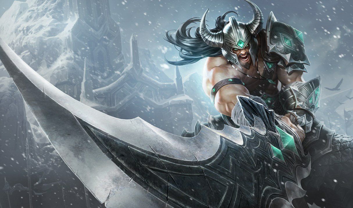 Official art for Tryndamere the Barbarian King.
