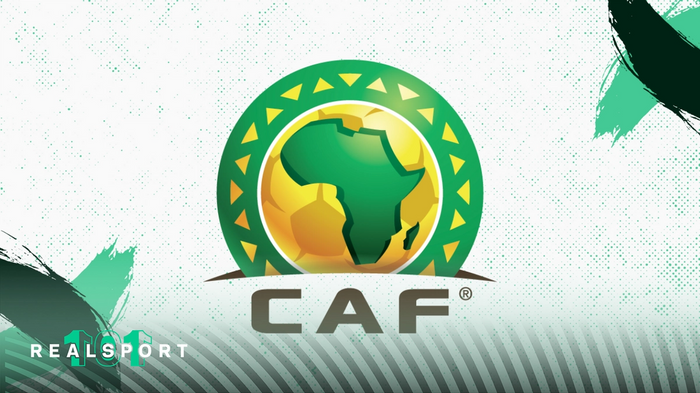 Confederation of African Football logo with green and white background