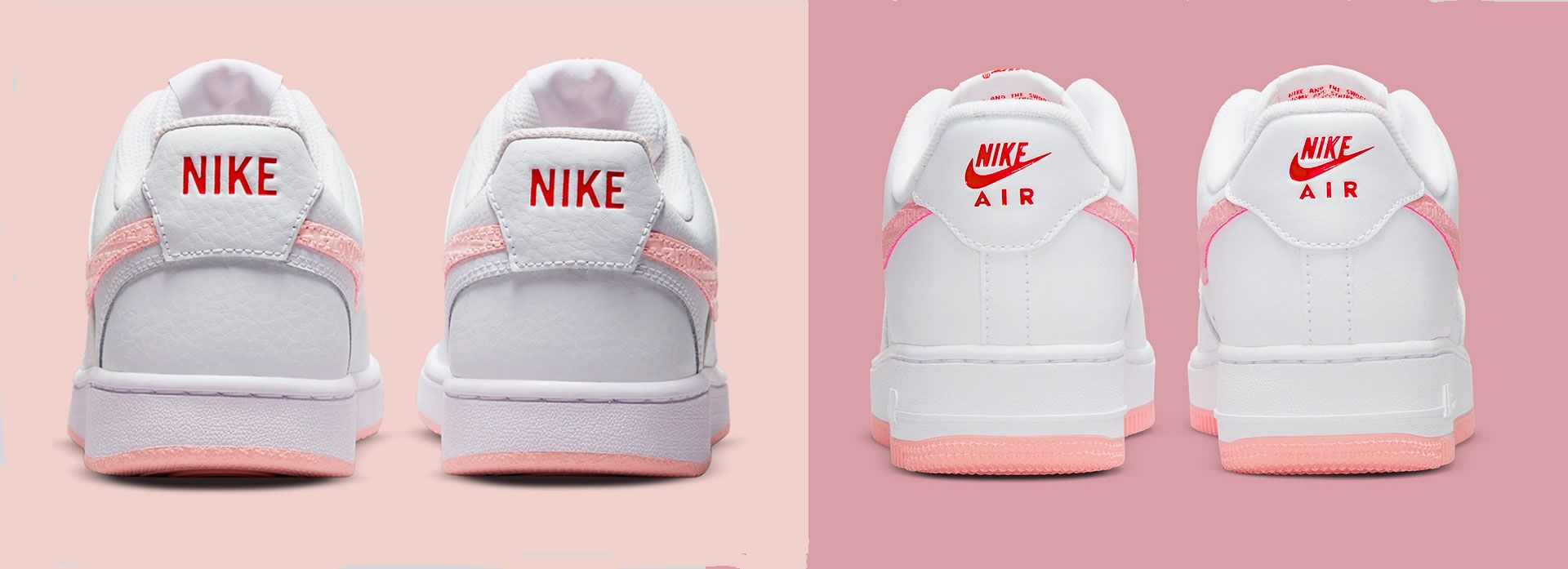 difference between nike court vision low and air force 1