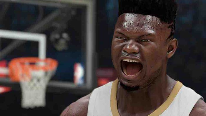 Zion Williamson in action on NBA 2K21