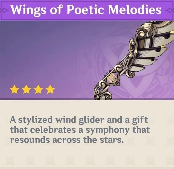 A new wind glider in Genshin Impact in commemoration of the game's first anniversary