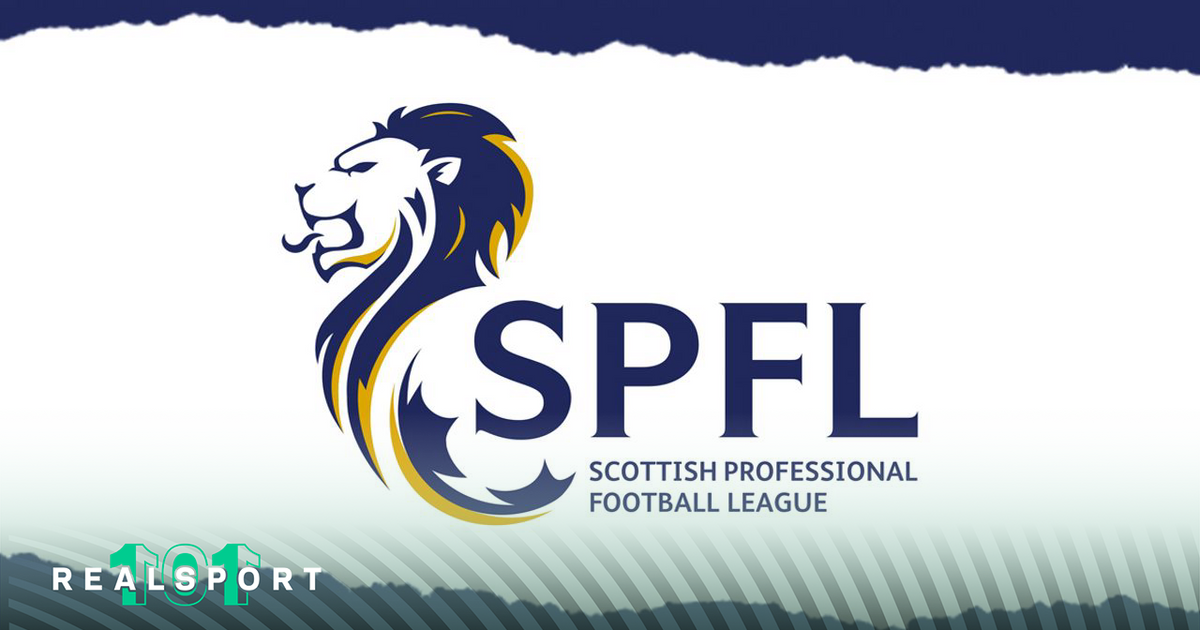Scottish Premiership logo with white and blue background