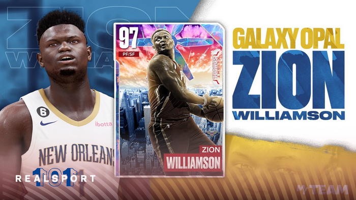NBA 2K23 flight school Zion Williamson promo card