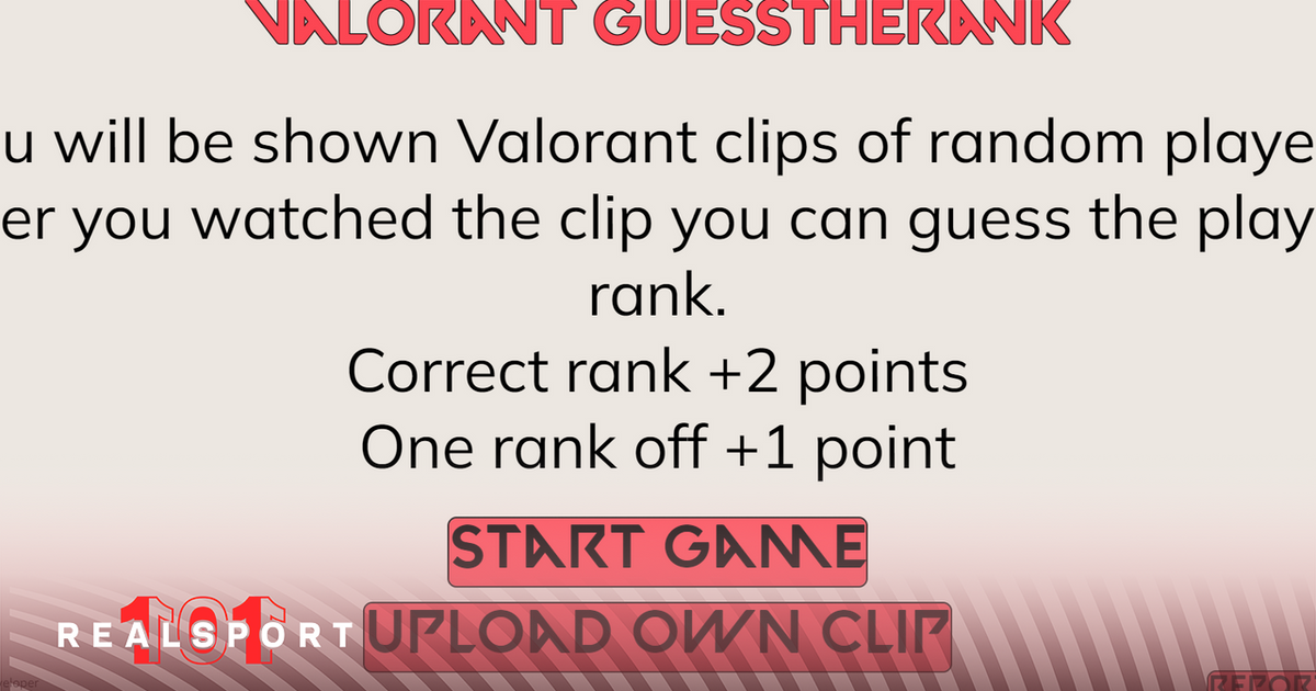 valorant guess the rank rules