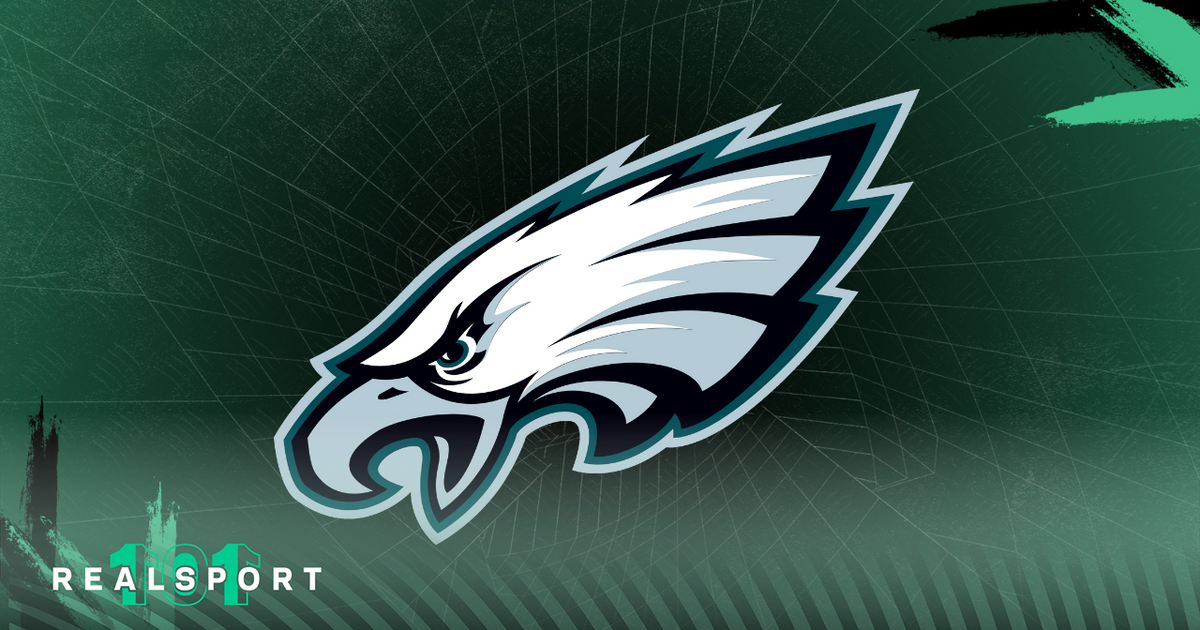 Philadelphia Eagles logo with green background