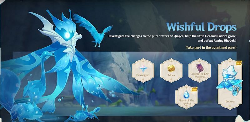 Genshin Impact Wishful Drops event overview