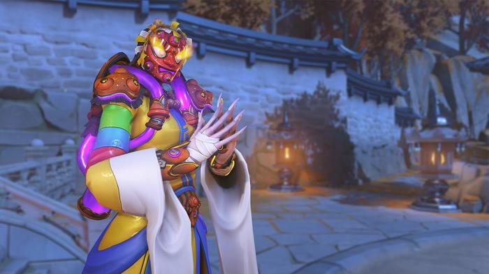 Lion's Roar Victory pose Moira in Overwatch 2 