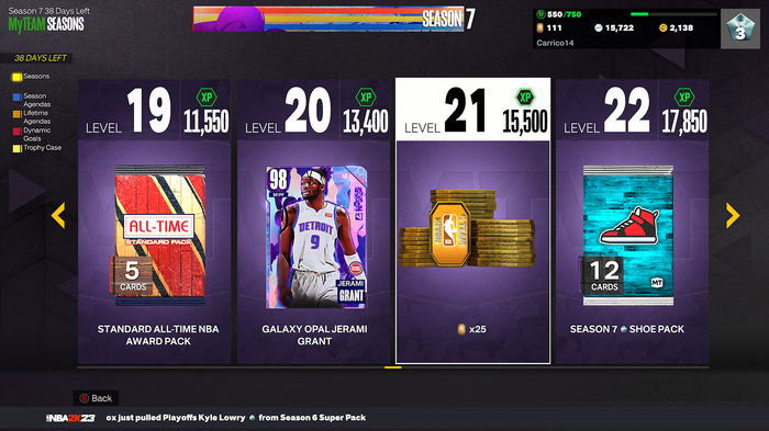 NBA 2K23 Season 7 Rewards 