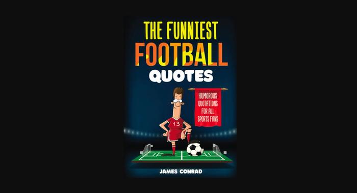 Paperback book with cartoon footballer on front.