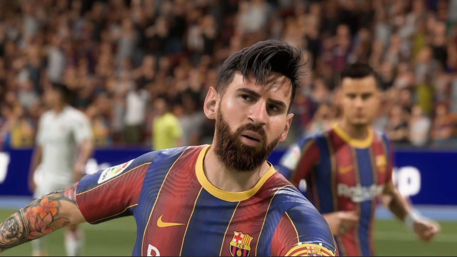 fifa 21 messi in game