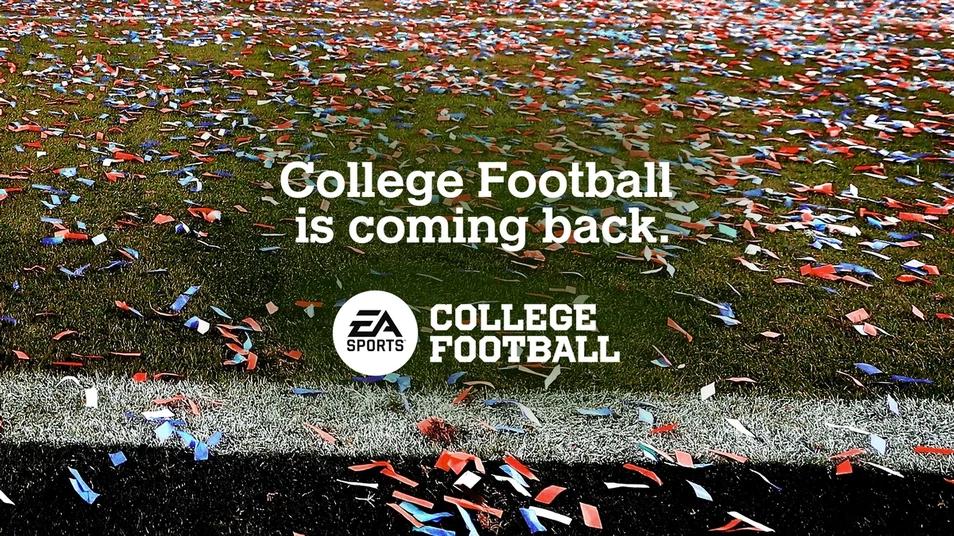 EA Sports College Football NCAA 22 23 24 announcement reveal photo