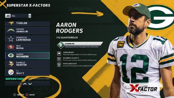 madden 21 rodgers xfactor
