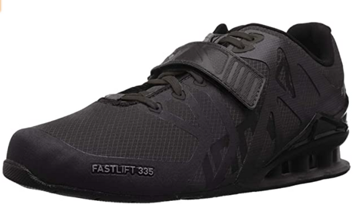 Best gym shoes inov-8 product image of a singular all-black weightlifting shoe