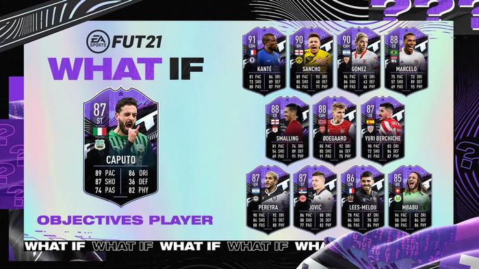 FIFA 21 What If Caputo objective player ultimate team