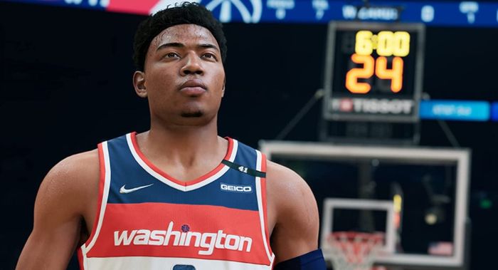 In-game image of a Washington player.