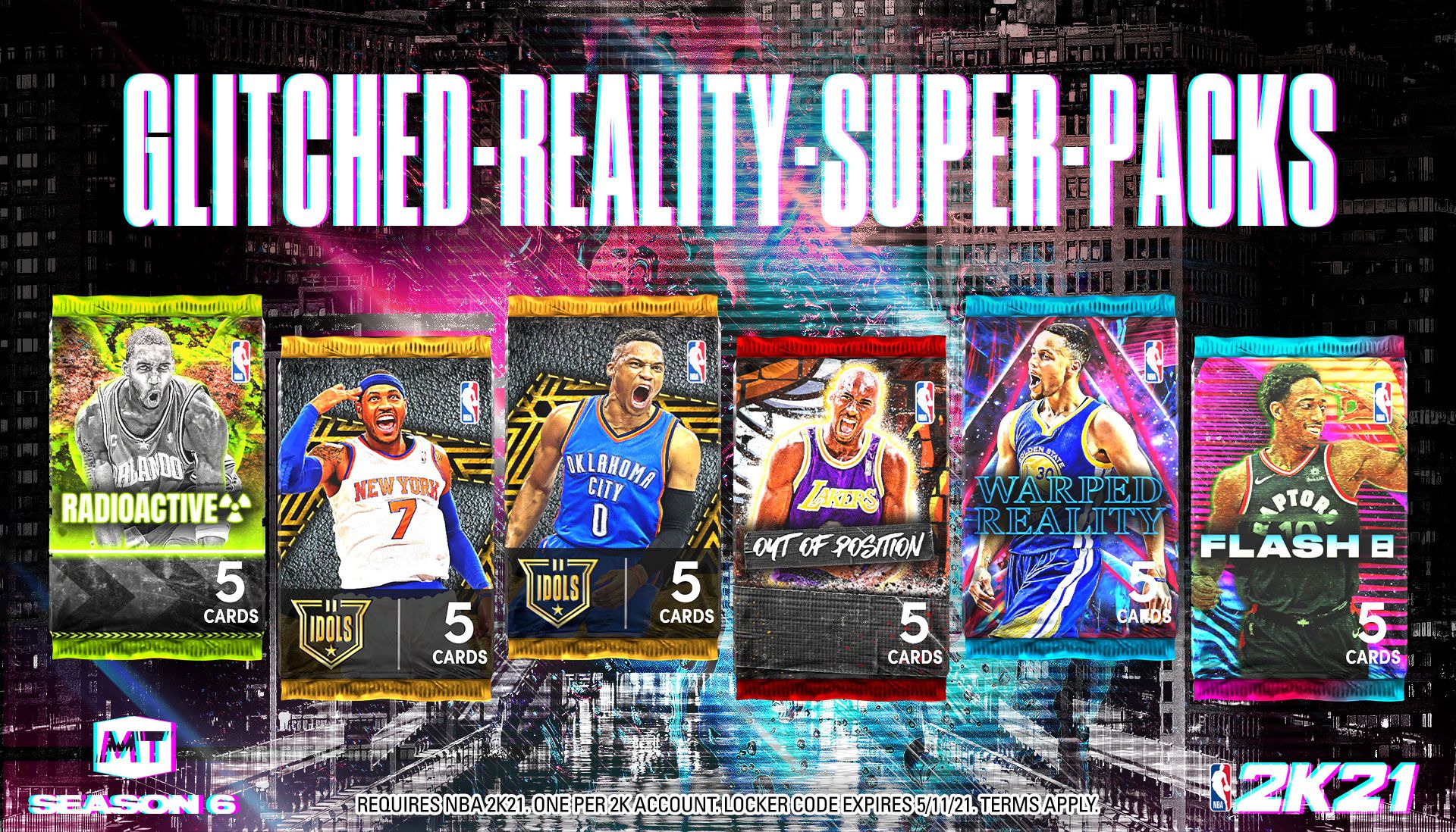 warped reality cards 2k21