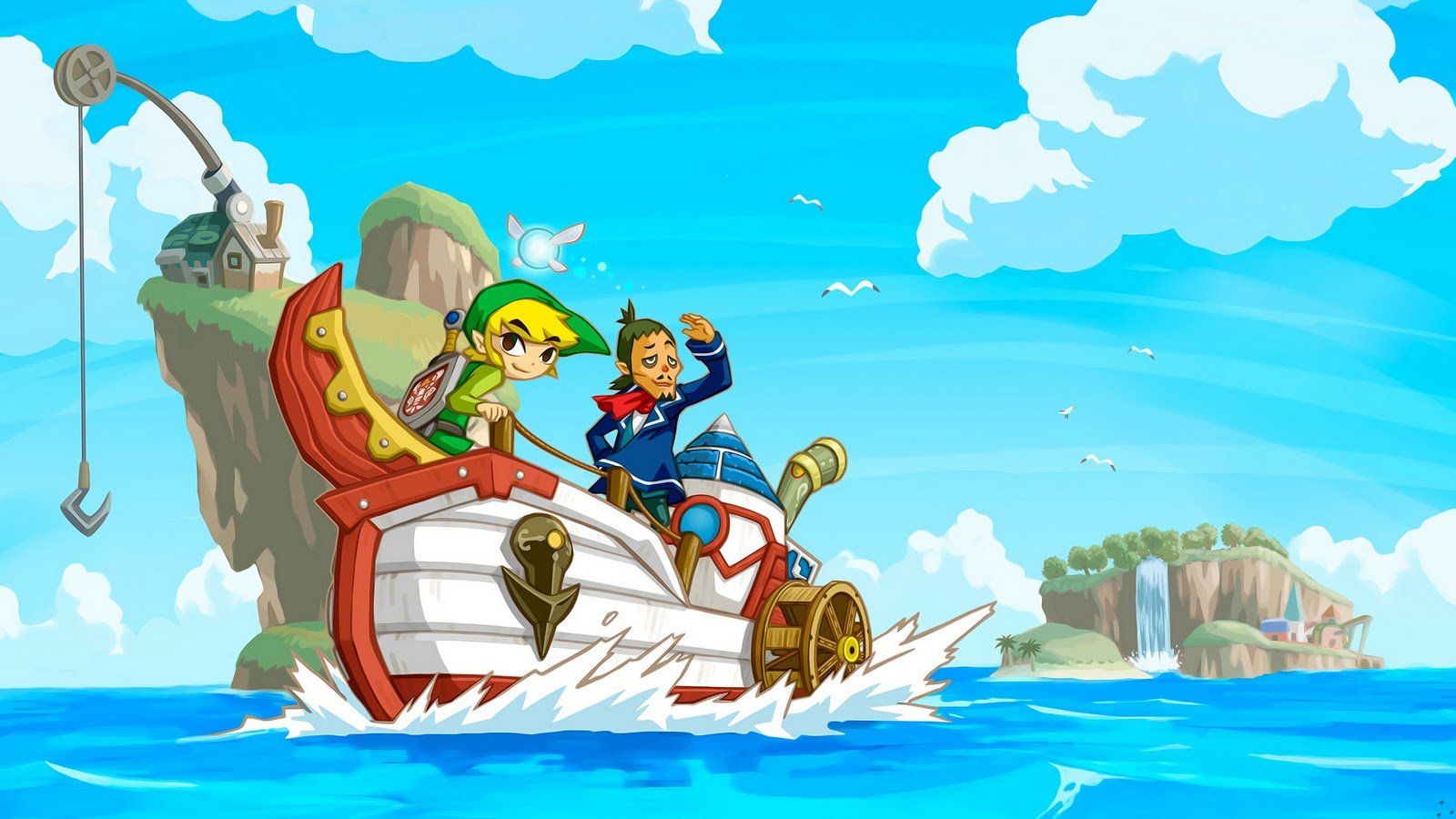 The Legend Of Zelda Wind Waker Key Art Boat