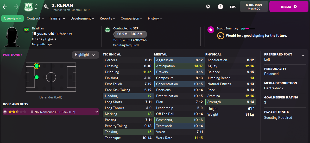 best defenders football manager 2022