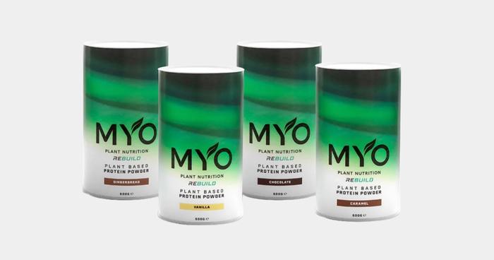 Best BCAAs MYO Plant Nutrition product image of a two-tone white and green container in a range of flavours
