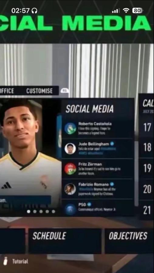 EA Sports FC 24 leaked social media feature