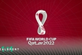 2022 FIFA World Cup Qatar logo with red background