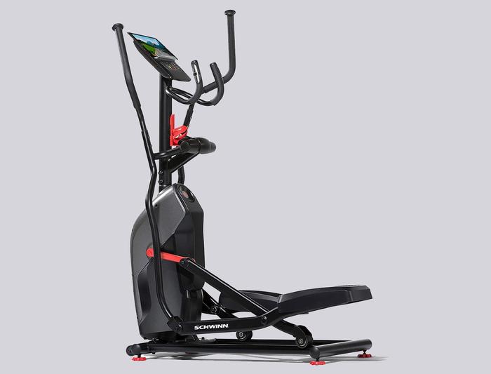 Best cross trainer Schwinn Fitness product image of a black and red elliptical.
